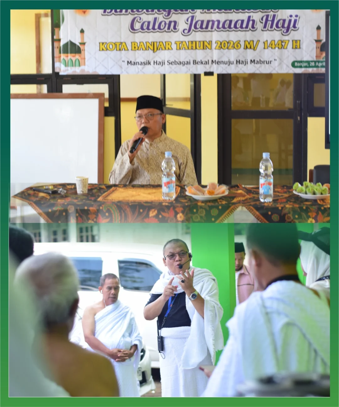 Manasik terakhir jemaah haji kota Banjar KBIHU AL IHSAN tahun 2026.Materi meliputi 1. Kemabrura (3)